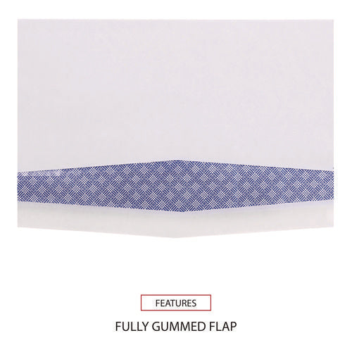Universal Double Window Business Envelope, #9, Commercial Flap, Gummed Closure, 3.88 x 8.88, White, 500/Box