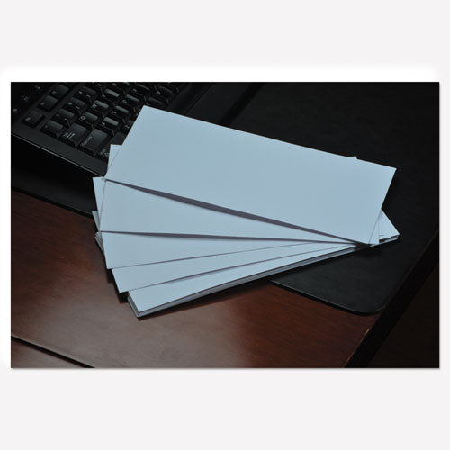 QualityPrk Business Envelope, #10, Commercial Flap, Diagonal Seam, Gummed Closure, 24 lb Bond Weight Paper, 4.13 x 9.5, White, 500/Box