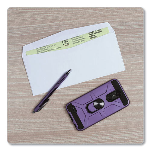 QualityPrk Business Envelope, #10, Commercial Flap, Side Seam, Gummed Closure, 24 lb Bond Weight Paper, 4.13 x 9.5, White, 500/Box