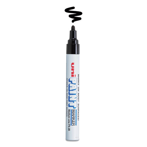 uni-paint Permanent Marker, Medium Bullet Tip, Black