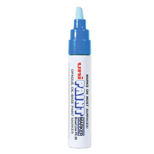 uni-paint Permanent Marker, Broad Chisel Tip, Blue