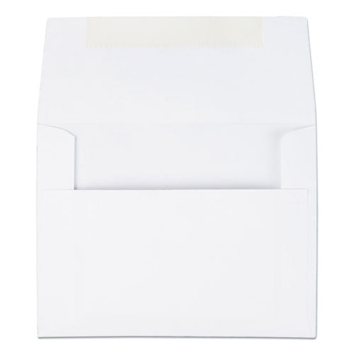 QualityPrk Greeting Card/invitation Envelope, A-2, Square Flap, Gummed Closure, 4.38 X 5.75, White, 100/box