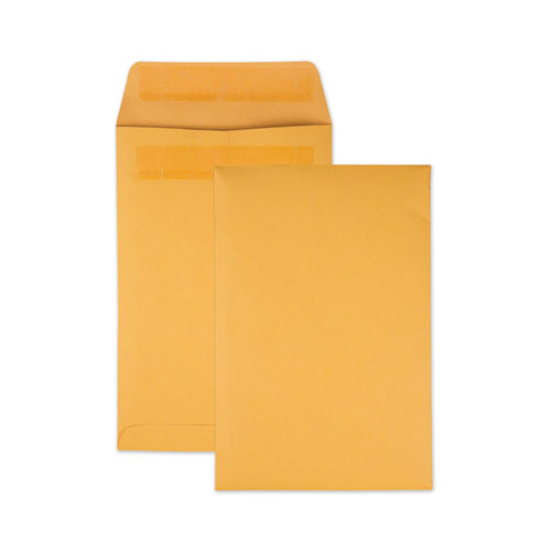 QualityPrk Redi-Seal Catalog Envelope, #1 3/4, Cheese Blade Flap, Redi-Seal Adhesive Closure, 6.5 x 9.5, Brown Kraft, 250/Box