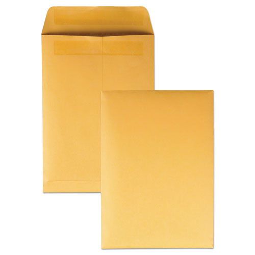 QualityPrk Redi-Seal Catalog Envelope, #6, Cheese Blade Flap, Redi-Seal Adhesive Closure, 7.5 x 10.5, Brown Kraft, 250/Box