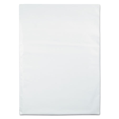 QualityPrk Redi-Strip Poly Mailer, #6, Square Flap, Redi-Strip Adhesive Closure, 14 x 19, White, 100/Pack