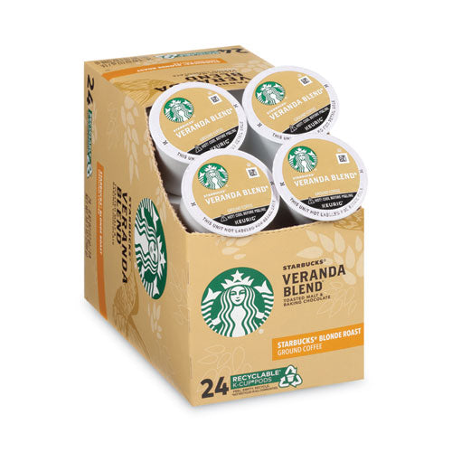 Starbucks Veranda Blend Coffee K-Cups Pack, 24/box