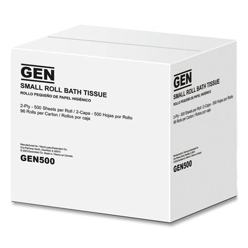 GEN Bath Tissue, Septic Safe, 2-Ply, White, 500 Sheets/roll, 96 Rolls/carton