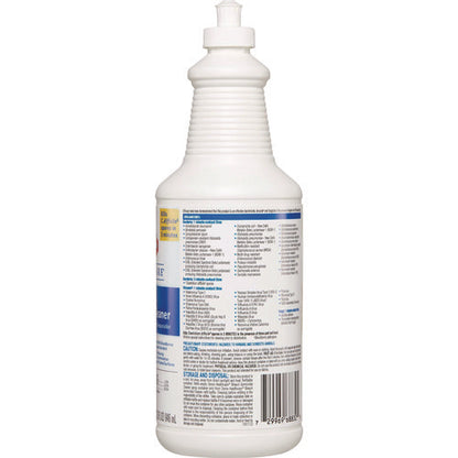 CloroxHth Bleach Germicidal Cleaner, 32 Oz Pull-Top Bottle, 6/carton