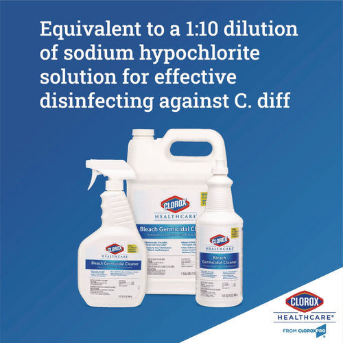 CloroxHth Bleach Germicidal Cleaner, 32 Oz Pull-Top Bottle, 6/carton