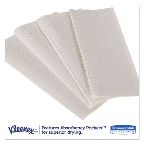 Kleenex Premiere Folded Towels, 1-Ply, 7.8 x 12.4, White, 120/Pack, 25 Packs/Carton