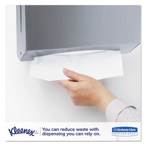 Kleenex Premiere Folded Towels, 1-Ply, 7.8 x 12.4, White, 120/Pack, 25 Packs/Carton