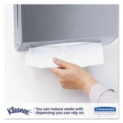 Kleenex Premiere Folded Towels, 1-Ply, 7.8 x 12.4, White, 120/Pack, 25 Packs/Carton