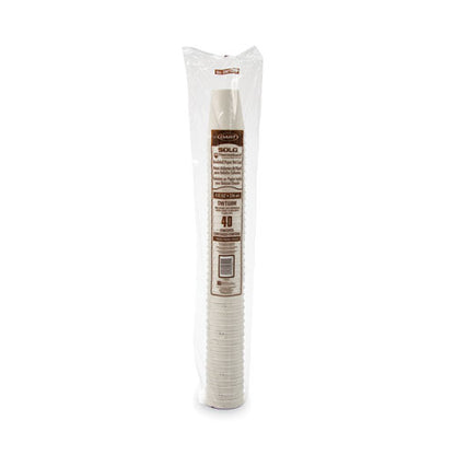 SOLO Thermoguard Insulated Paper Hot Cups, 8 Oz, White Sustainable Forest Print, 1,000/carton