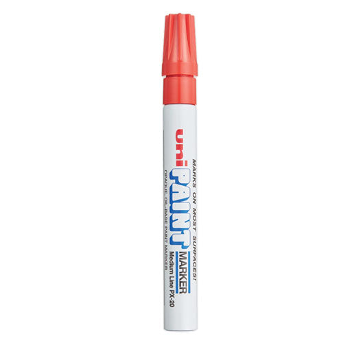 uni-paint Permanent Marker, Medium Bullet Tip, Red