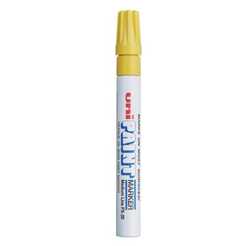 uni-paint Permanent Marker, Medium Bullet Tip, Yellow