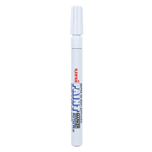 uni-paint Permanent Marker, Fine Bullet Tip, White