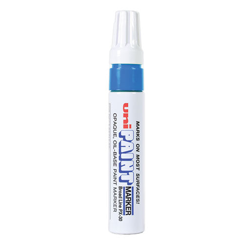 uni-paint Permanent Marker, Broad Chisel Tip, Blue