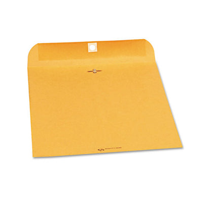 QualityPrk Clasp Envelope, 28 lb Bond Weight Kraft, #97, Square Flap, Clasp/Gummed Closure, 10 x 13, Brown Kraft, 250/Carton