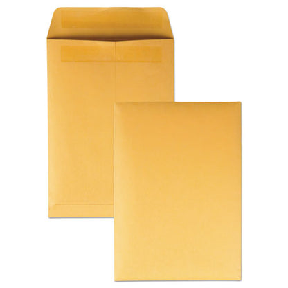 QualityPrk Redi-Seal Catalog Envelope, #6, Cheese Blade Flap, Redi-Seal Adhesive Closure, 7.5 x 10.5, Brown Kraft, 250/Box