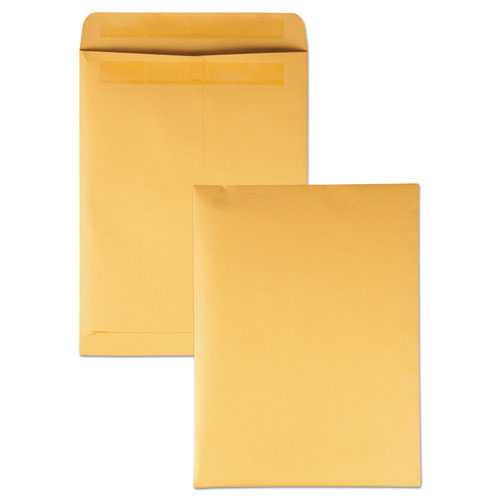 QualityPrk Redi-Seal Catalog Envelope, #10 1/2, Cheese Blade Flap, Redi-Seal Adhesive Closure, 9 x 12, Brown Kraft, 250/Box