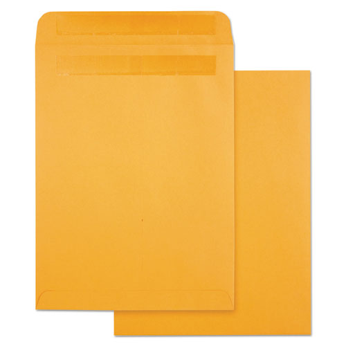 QualityPrk High Bulk Self-Sealing Envelopes, #10 1/2, Cheese Blade Flap, Redi-Seal Adhesive Closure, 9 x 12, Brown Kraft, 100/Box