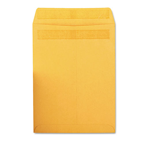 QualityPrk Redi-Seal Catalog Envelope, #10 1/2, Cheese Blade Flap, Redi-Seal Adhesive Closure, 9 x 12, Brown Kraft, 100/Box
