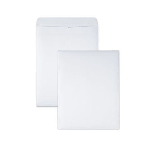 QualityPrk Redi-Seal Catalog Envelope, #12 1/2, Cheese Blade Flap, Redi-Seal Adhesive Closure, 9.5 x 12.5, White, 100/Box