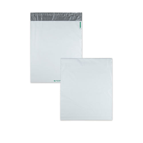 QualityPrk Redi-Strip Poly Expansion Mailer, #5 1/4, Square Flap, Redi-Strip Adhesive Closure, 13 x 16, White, 100/Carton