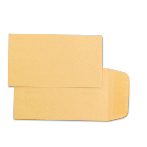 QualityPrk Kraft Coin and Small Parts Envelope, #1, Square Flap, Gummed Closure, 2.25 x 3.5, Light Brown Kraft, 500/Box
