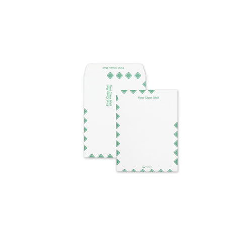 QualityPrk Redi-Seal Catalog Envelope, Air Mail, #13 1/2, Cheese Blade Flap, Redi-Seal Adhesive Closure, 10 x 13, White, 100/Box