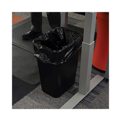24x32 16 Gal, 1 Mil Black Boardwalk Low-Density Waste Can Liners, Perforated Roll, 150/cs
