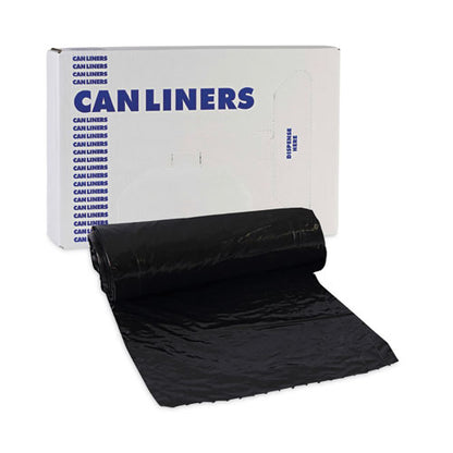 24x32 16 Gal, 1 Mil Black Boardwalk Low-Density Waste Can Liners, Perforated Roll, 150/cs