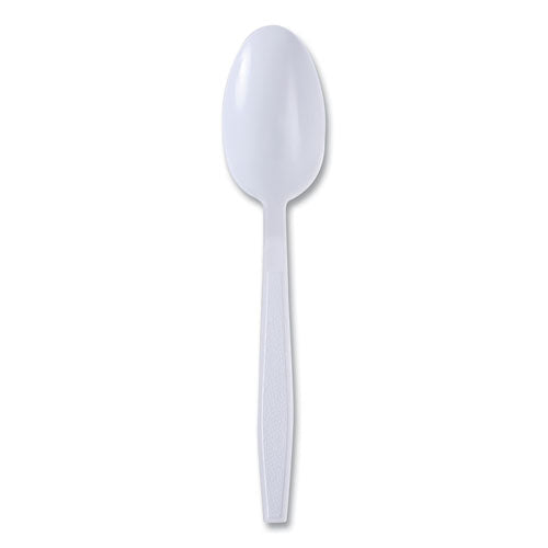 Boardwalk Heavyweight Wrapped Polypropylene Cutlery, Teaspoon, White, 1,000/ct