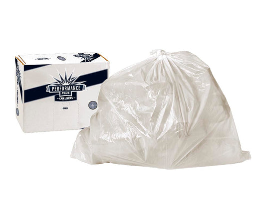 33x39 0.55 mil 33 gal clear Hi-Density Liner Interleaved Roll 250/cs