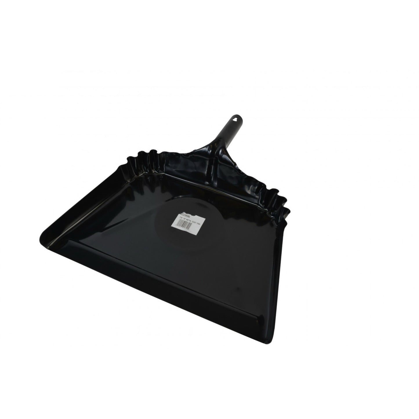 15.5 x 15.25 x 24" Black Metal Heavy Duty Large Dust Pan 1/EA